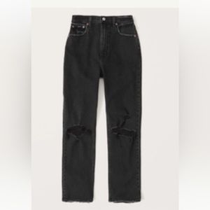 Abercrombie & Fitch Ultra High Rise Ankle Straight Jean